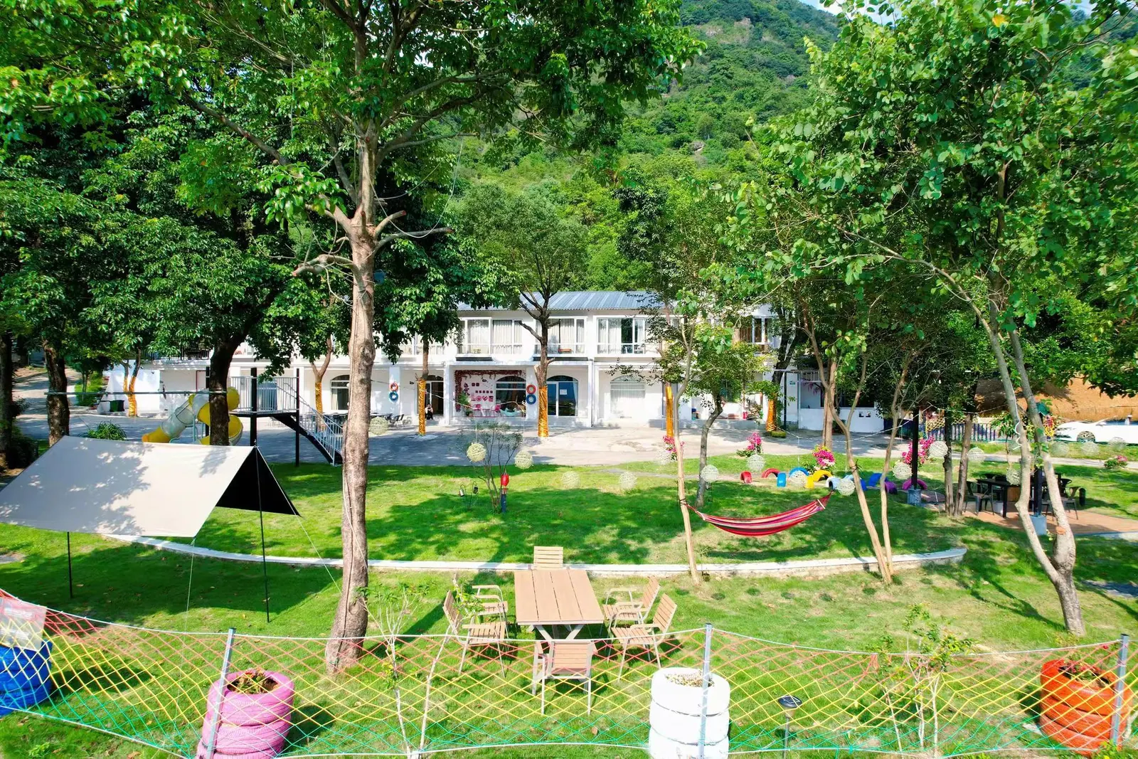 13房24床·陌野半山度云山庄园 一线山景落日观景大平台 · 全套房5泡池·天然山水12米大泳池🏊‍♂️儿童滑梯·KTV不限时唱歌玩通宵🎤4张麻将机🀄️