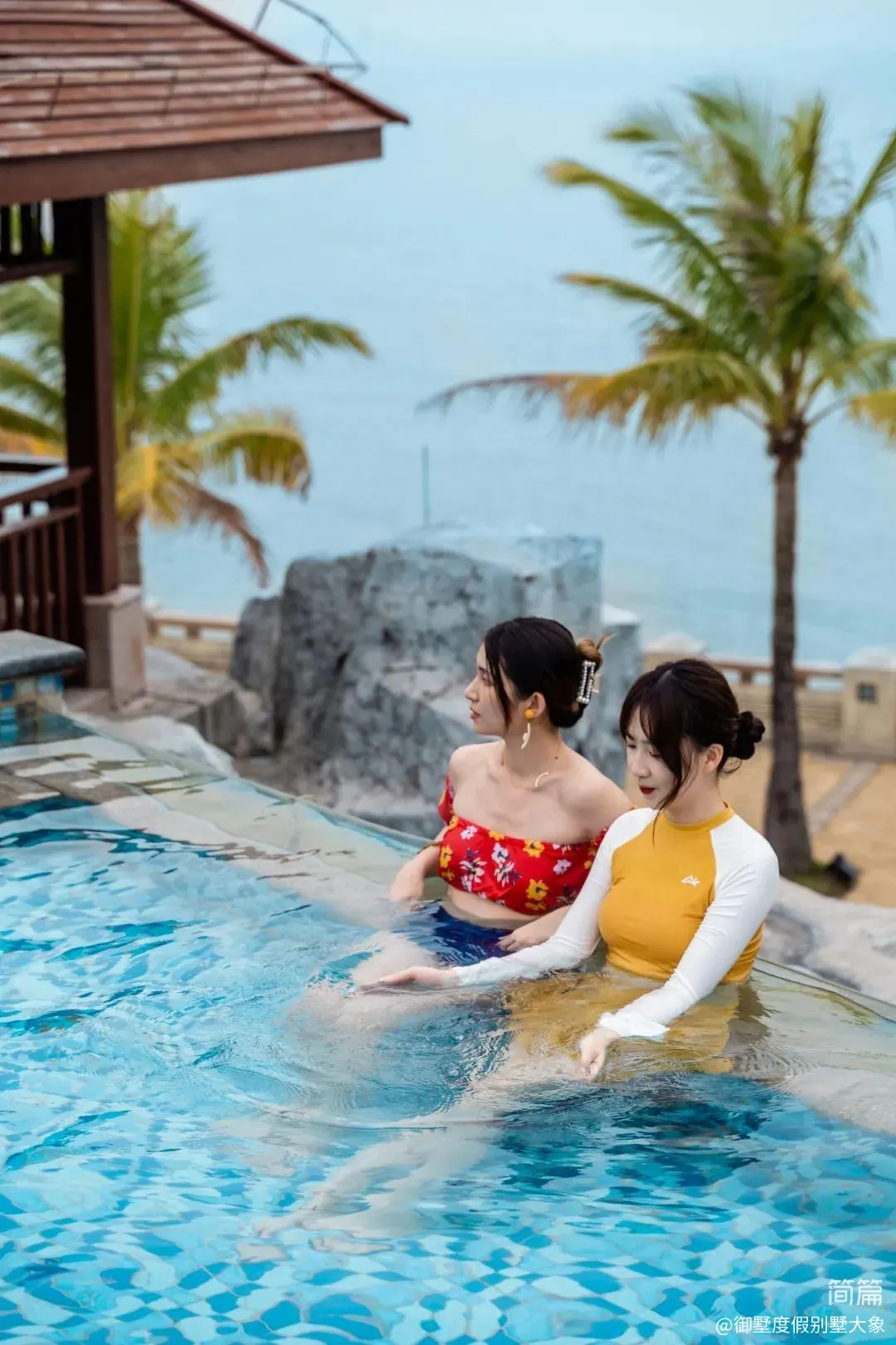 海栖玲珑C 珠海海泉湾4房5床别墅｜温泉泡池｜星空房/KTV/街机/麻将/厨房/儿童泳池/功夫茶台 全屋小米分体空调、制冷效果好
