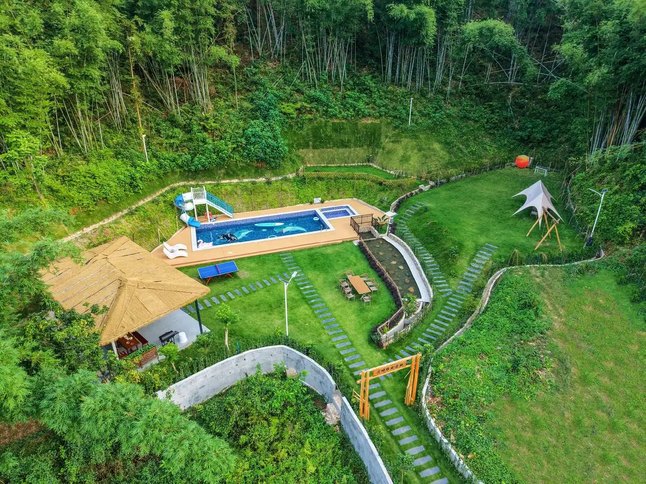 溪畔雅筑丨大花园 丨山水溯溪丨团建 |全套间·9房14床