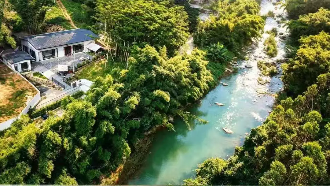 溪畔四合小院｜溪边别院｜4 房 7 床 私汤竹居